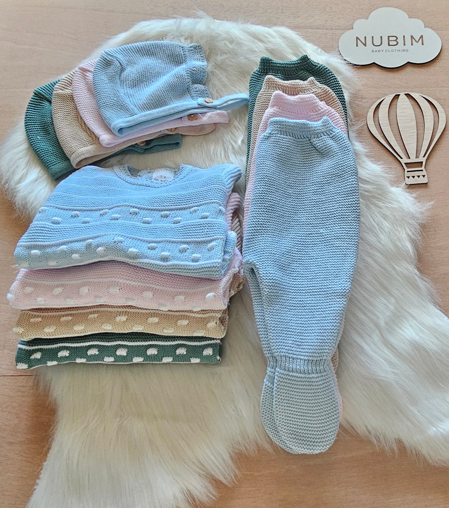 Conjunto Bebé em algodão - 3 Peças