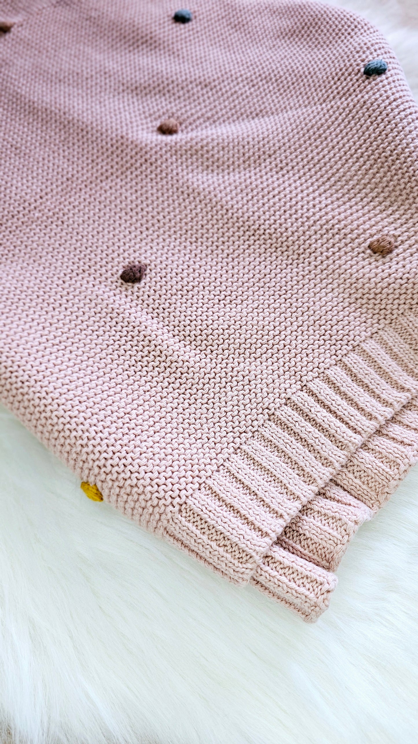 Manta de Algodão com Bolas