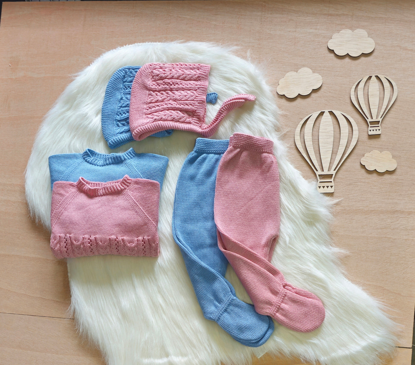 Conjunto de Bebé em Algodão - 3 Peças