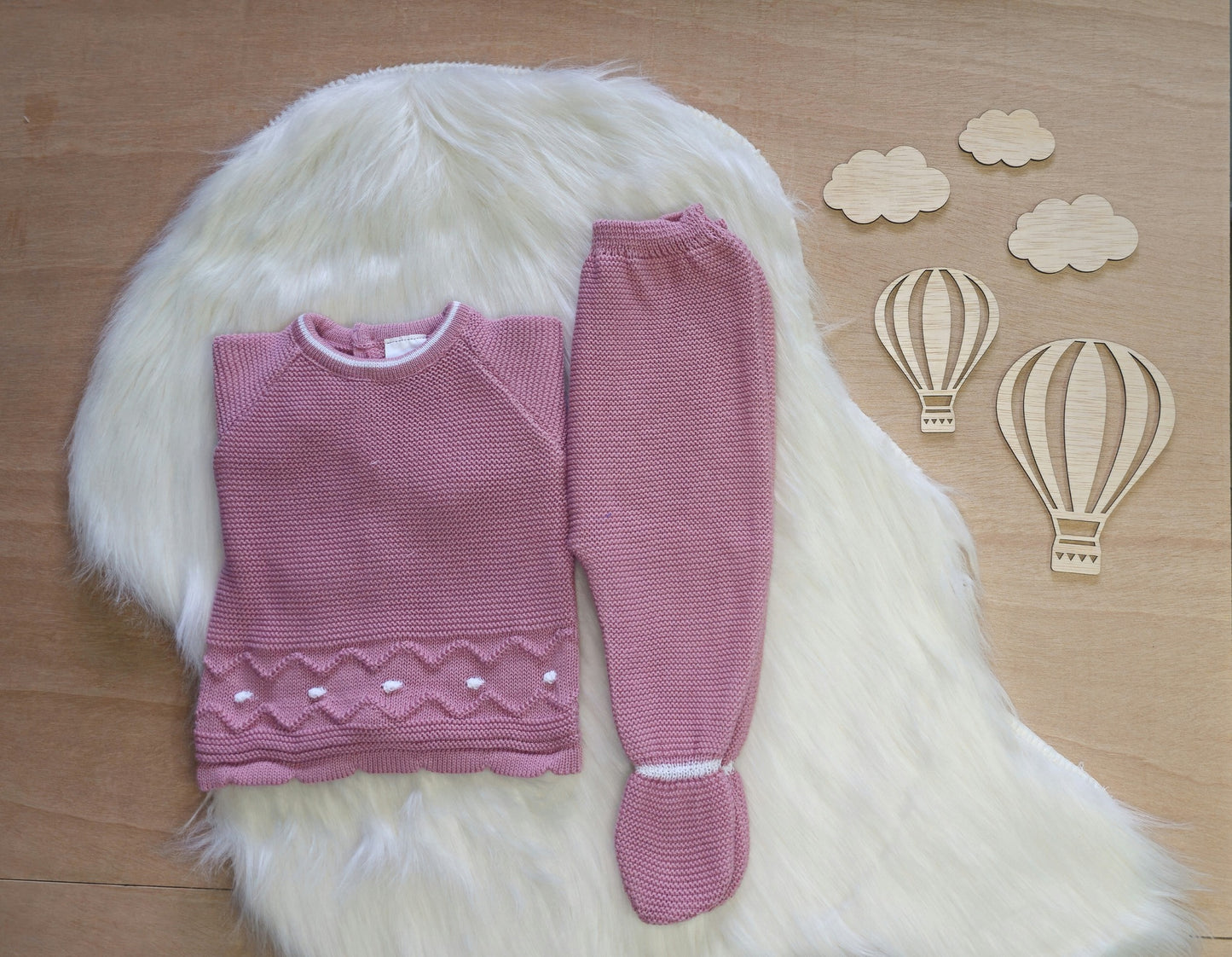 Conjunto de Malha para Bebé - 2 Peças