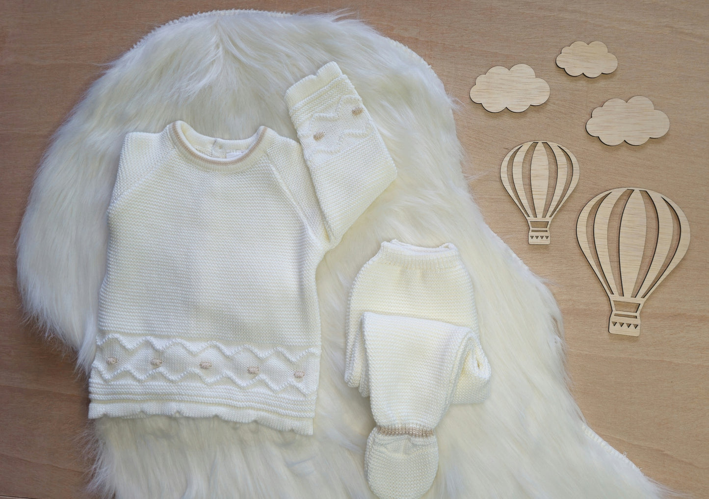 Conjunto de Malha para Bebé - 2 Peças