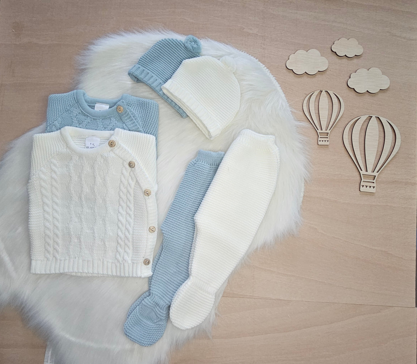 Conjunto de Malha para Bebé - 3 Peças