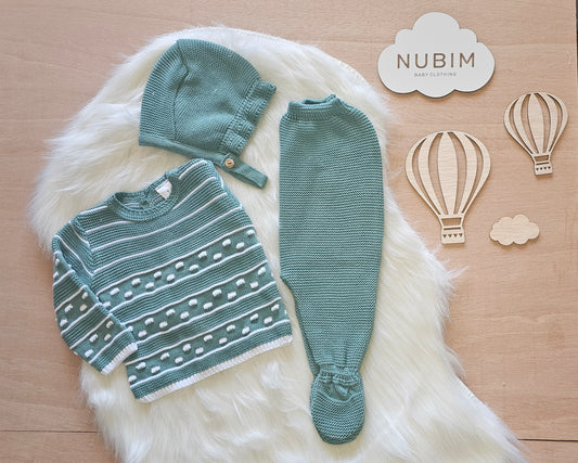 Conjunto Bebé em algodão - 3 Peças