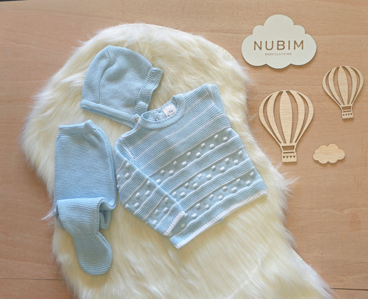 Conjunto Bebé em algodão - 3 Peças