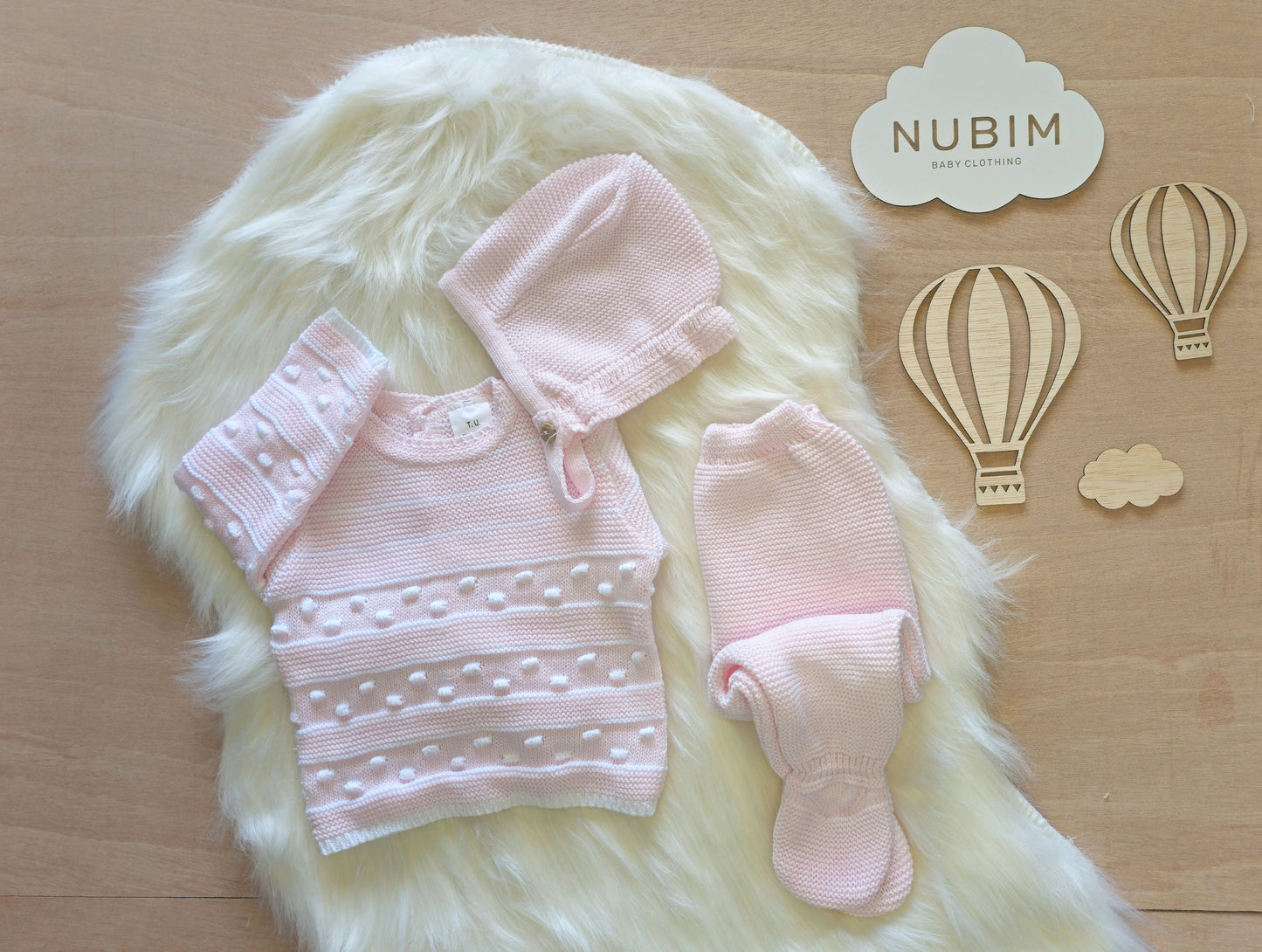 Conjunto Bebé em algodão - 3 Peças