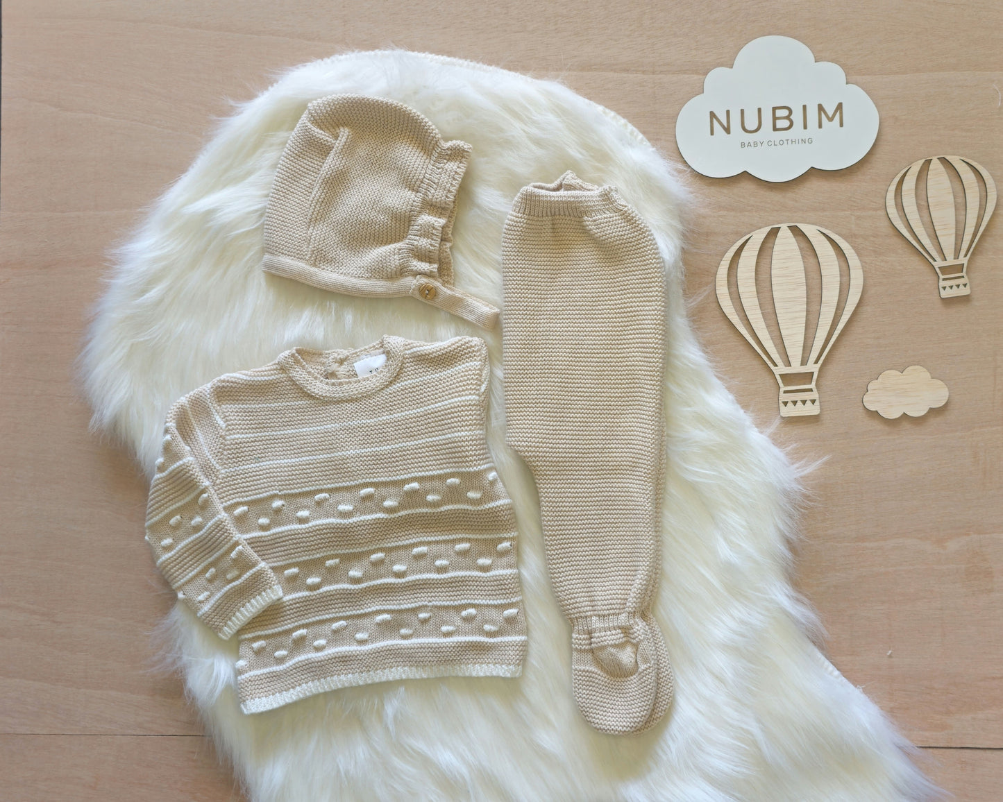 Conjunto Bebé em algodão - 3 Peças