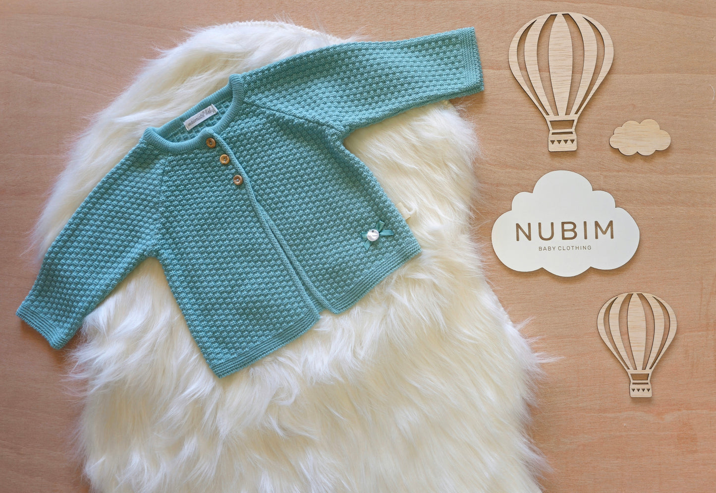 Casaco Malha Bebé - 3 Botões