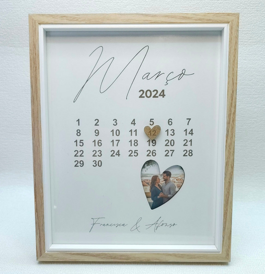 Moldura Personalizada Nossa Data-dia dos namorados-presente personalizado