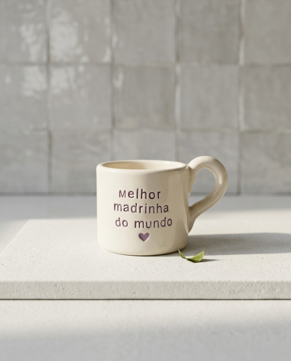 Caneca Francisca — "Melhor madrinha do mundo🤎"