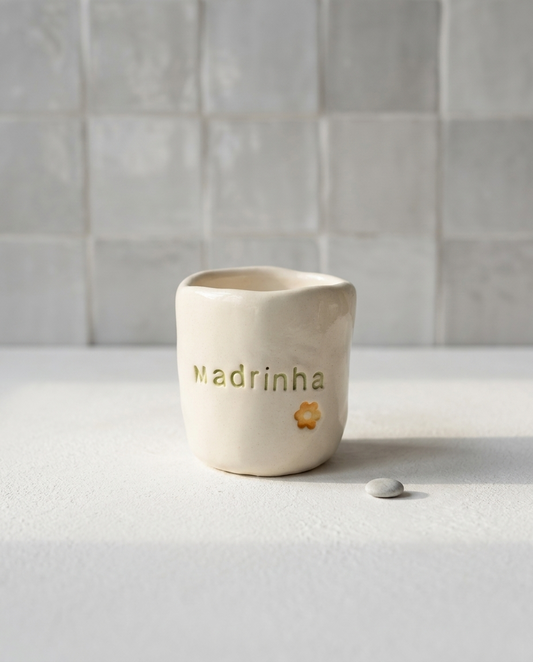Copo de Café Inês — "Madrinha" floral