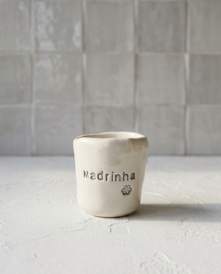 Copo de Café Inês — "Madrinha" Flower