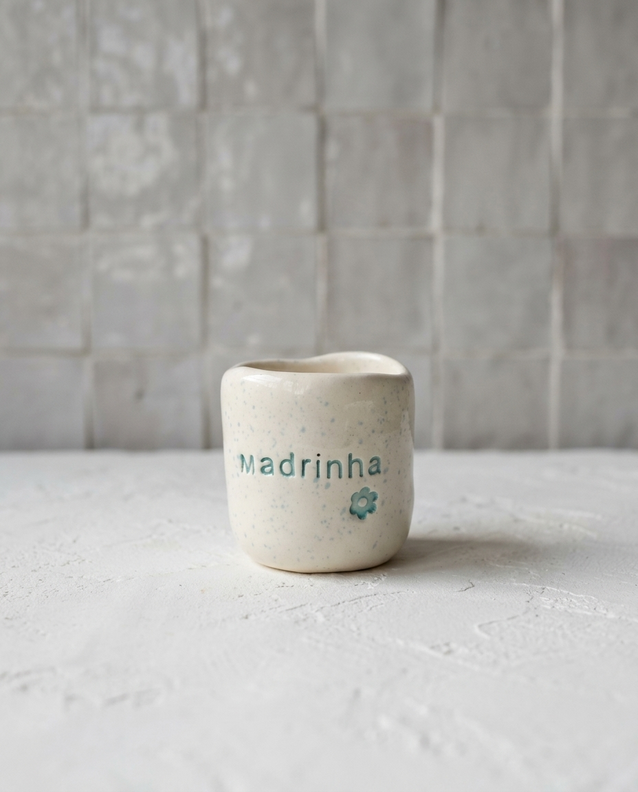 Copo de Café Inês — "Madrinha" floral