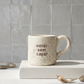 Caneca de cerâmica artesanal modelo Francisca personalizada