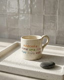 Caneca de cerâmica artesanal modelo Francisca, personalizada
