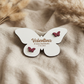 Lembrança Íman Personalizada em Madeira - Borboleta - Silhueta c/relevo